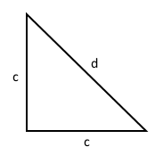 triangle rectangle isocèle